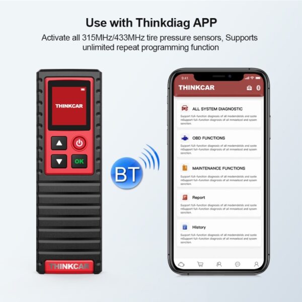 THINKTPMS G2 TPMS Relearn Tire Reset Tool, TPMS Tire Pressure Detector Handheld Terminator, Relearn, Reset og Program TPMS Sensors - Image 10