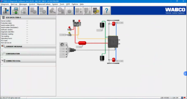 WABCO Diagnose og  programmering  software for WABCO DIAGNOSTIC KIT (WDI)